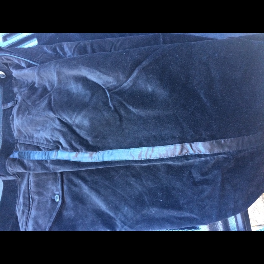 Sean John black velvet pants